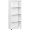 Image de Etagère bibliothèque arco 4 niches blanc