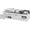 Image de Lit Mutli-rangement Till 90x200 Blanc Bois Massif