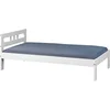 Image de Lit Simple Fana 90x200 Blanc Bois Massif