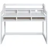 Image de Bureau enfant réglable 112x68x91 cm en pin massif blanc