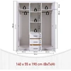 Image de Armoire Geraldo Blanc Bois Massif