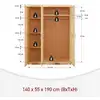 Image de Armoire Pelle Naturel Bois Massif
