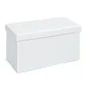 Image de Pouf Coffre Pliable Basics 76cm Blanc