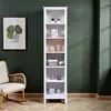 Image de Bibliothèque 6 niches 50x395x197 cm en pin blanc - CHILOM