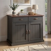 Image de Commode Luzerna 3.1 Gris Sépia Bois Massif
