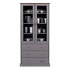 Image de Vaisselier 2 Portes & 3 Tiroirs Zernan 190cm Gris