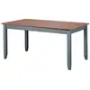 Image de Table De Salle À Manger Luzerna 1.1 Gris Sépia Bois Massif