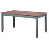 Image de Table à manger LUZERNA en Bois Massif Gris/Sépia FSC 20904270