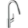 Image de Mitigeur De Cuisine Focus M41 , Avec Douchette Extractible 2 Jets Chromé - Hansgrohe - 31815000