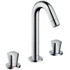 Image de Mélangeur 3 trous Logis avec tirette et vidage synthétique - HANSGROHE - Chromé - ComfortZone 150