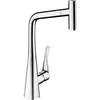 Image de Mitigeur de cuisine - HANSGROHE - Metris Select M71 320 - Douchette extractible - Chromé
