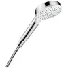 Image de Douchette / Pommeau de douche - Crometta 1jet EcoSmart (Crometta 85) - 1 jet Rain - 9 l/min - Blanc/Chromé