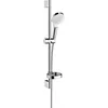 Image de Set de douche Crometta Vario - HANSGROHE - UnicaCroma 65 cm - Jet intense et régulier - Blanc/Chromé