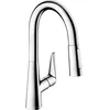 Image de Mitigeur de cuisine HANSGROHE Talis M51 avec douchette extractible 2 jets chromé - 72815000