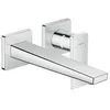 Image de HANSGROHE Mitigeur de lavabo encastré mural bec 225mm poignée manette bonde à écoulement libre chromé