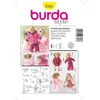 Image de Patron Burda 7753   Vêtements chics pour poupées (tailles M 30 35 cm L 40 45 cm)