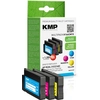 Image de Kmp 1748,4050 Cartouche D'encre Compatible Rendement Élevé (xl) Cyan, Magenta, Jaune