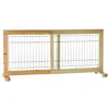 Image de TRIXIE Barrière pour chiens Bois de bouleau vernis ajustable 65-108 cm