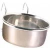 Image de TRIXIE Ecuelle inox avec support - 600ml - Ø12cm - Pour perroquet et perruche