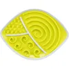 Image de Assiette à lécher 28 x 21cm ovale jaune pour chien - Trixie
