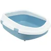 Image de Bac à litière TRIXIE Primo XXL - Rebord - 56 × 25 × 71 cm - Bleu et blanc