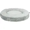 Image de Panier pour chien flanelle/peluche rond Trixie Jimmy Soft - gris clair - Gris - 70 cm