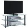 Image de Vcm meubles meuble télévision netasa h. 45 x w. 95 x d. 40 cm Aluminium, verre