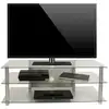 Image de Vcm meubles meuble télévision zumbo h. 45 x w. 112 x d. 40 cm Aluminium, verre