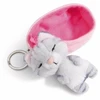 Image de Porte-clés Peluche Nici 8 Cm Chat Rayé Gris Multicolor Autres