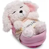 Image de Peluche - NICI - NICI 49749 - Caniche blanc - 12 cm - Panier rose