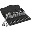 Image de Jeu cliquet Zyklop Metal Wera 8100 SA 11 - emmanchement 1/4 - syst. impérial - 28 pièces