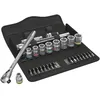 Image de Jeu cliquet Zyklop Metal Wera 8100 SB 11 - emmanchement 3/8 - 29 pièces