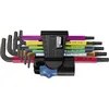 Image de Wera Multicolour TORX® intérieur Jeu de clés mâles coudées T 8 T 9 T 10 T 15 T 20 T 25 T 27 T 30 T 40 9 pièces