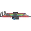 Image de Wera Multicolour HF 1 Jeu de clés mâles coudées TORX HF avec fonction de retenue version longue 967-9 TX XL - 05024470001