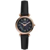 Image de Montre Femme - Fossil - ES4700 Mini Carlie - Cuir Noir - Quartz - Étanchéité 30m