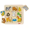 Image de Goki Puzzle En Bois Animaux Qui Mange Quoi - Jouet Éducatif