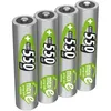 Image de Pile AAA 550mAh micro NiMH 12V   1000x rechargeable (lot de 4)