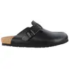 Image de Sabots Birkenstock Boston NL largeur étroite noir pur - 39