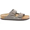 Image de Nu-pieds Birkenstock Arizona Stone pour Femme - Synthétique - Semelle en Liège/Gomme - Gris