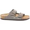 Image de Nu-pieds Birkenstock Arizona Stone pour Femme - Synthétique - Semelle en Liège/Gomme - Gris