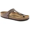 Image de Birkenstock Gizeh Regular Birko-Flor Nubuck T. 37 Marron Unisexe