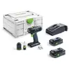 Image de Perceuse-visseuse festool t18+3 hpc 18v 2x4.0ah chargeur systainer 776604