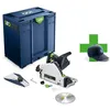 Image de Scie plongeante sans fil - FESTOOL - TSC 55 KEB-Basic - KickbackStop - 100 ans Edition Limitée - Bleu