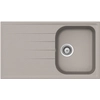 Image de SCHOCK évier avec bac et égouttoir réversible LITHOS D100 (Gris tourterelle - Cristalite®)