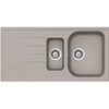Image de SCHOCK évier avec 1 + 1/2 bac et égouttoir réversible LITHOS D150 (Gris tourterelle - Cristalite®)