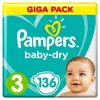 Image de Pampers Baby-Dry Taille 3 136 Couches
