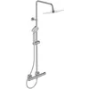 Image de Colonne de douche thermostatique - CERATHERM T100 - Pomme de tête 20 cm + Douchette 11 cm 3J - Chrome - Ideal Standard