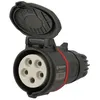 Image de Prise triphasé femelle CEE 5 x 16A pour prolongateur Walther Neo