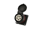Image de Socle prise triphasé femelle CEE, 5 x 16A, incliné Walther Neo FW510506CC