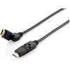 Image de Equip 119361 Câble Hdmi 2.0 Pivotant, 1,0 M, Prise Pivotante, 4k/60hz